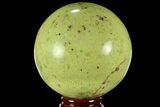 Polished Green Opal Sphere - Madagascar #95885-1